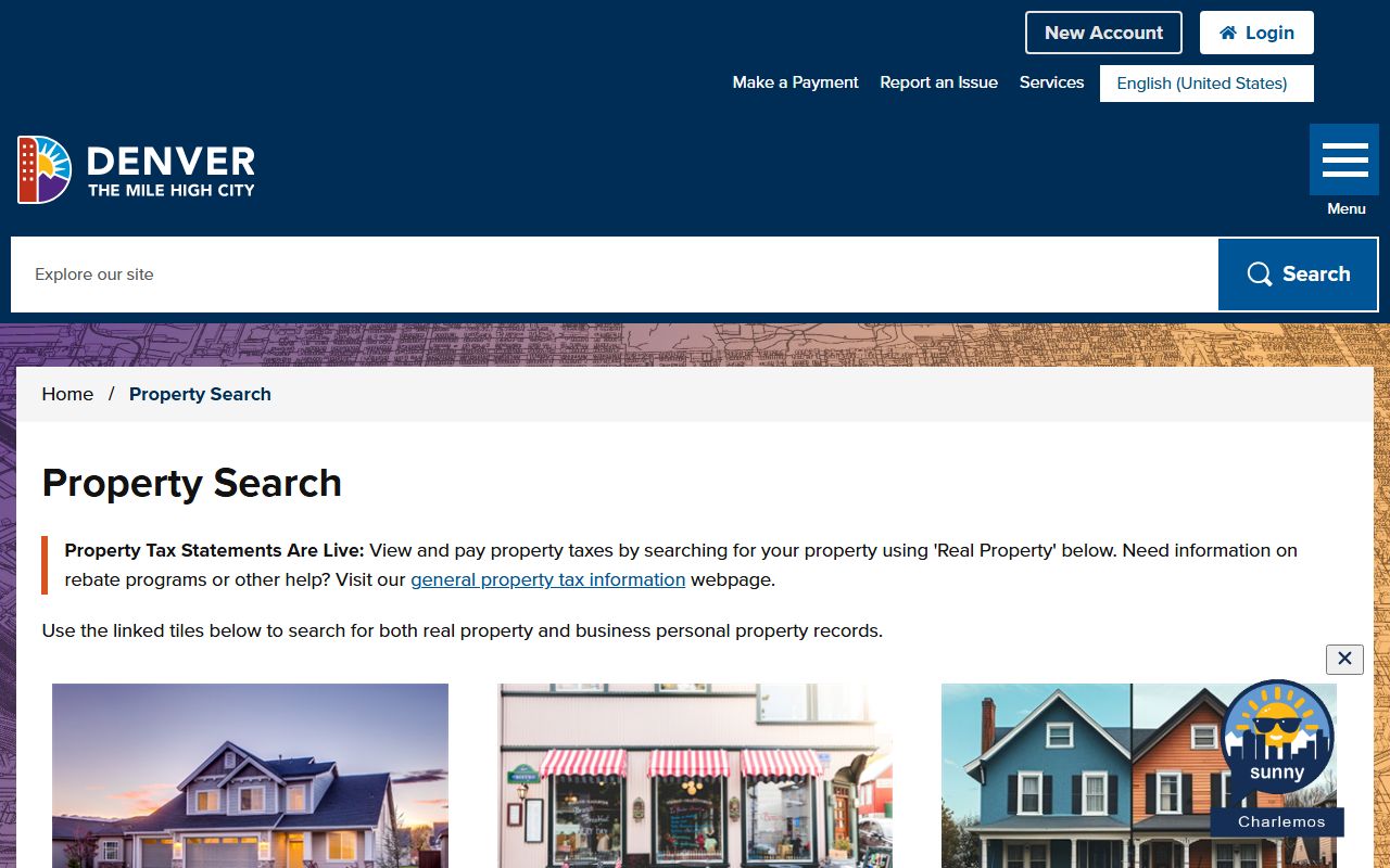 Denver property search portal