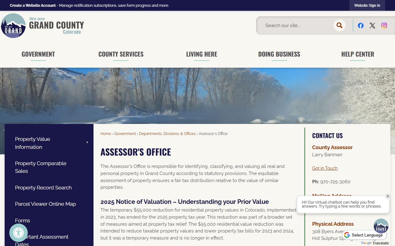 Grand Assessor Assessor Page Grand County Property Tax Records
