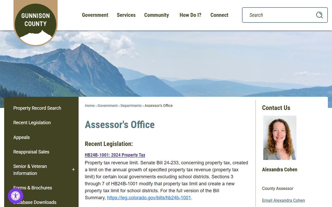 Gunnison Assessor Assessor Page Gunnison County Property Tax Records